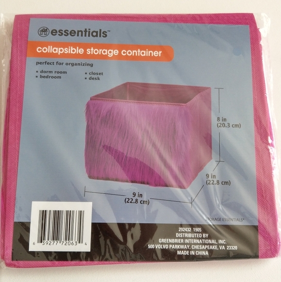 Essentials, Collapsible Storage Container, NEW - Picture 1 of 4